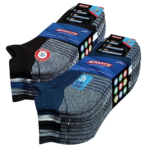 Offerta a tempo: SOXCO 10 Paia Calzini Uomo Corti Spugna Estivi Calze Donna Corte Sportivi Running EU 39-42, Multicolore S - 28% da 14.99 € a 10.82 €