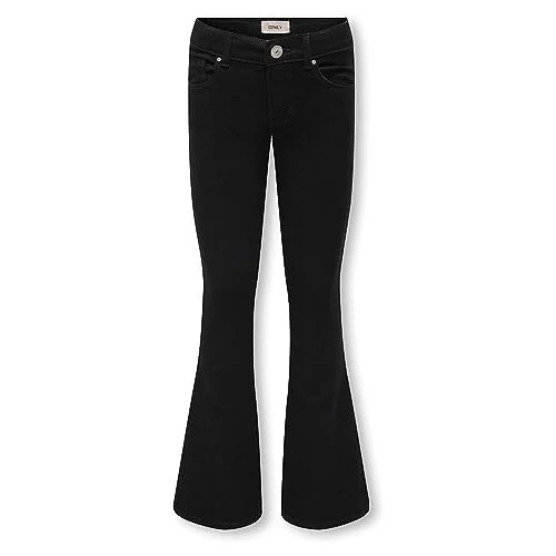 Offre limitée : Only KIDS KOGROYAL Life REG Flared PIM600 Noos Baggy, Jean Noir, 146 cm Fille de 32.99 € à 19.68 € (40% de remise)