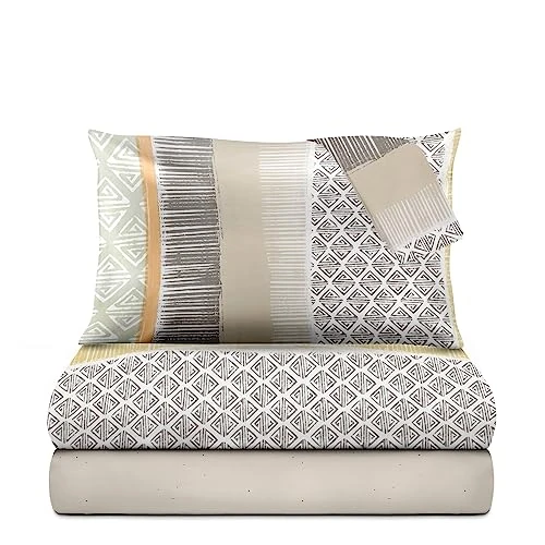 Offerta a tempo: Le vie del cotone, completo lenzuolo matrimoniale Tasmanian, in puro cotone — 27% da 68,50 € a 49,86 €