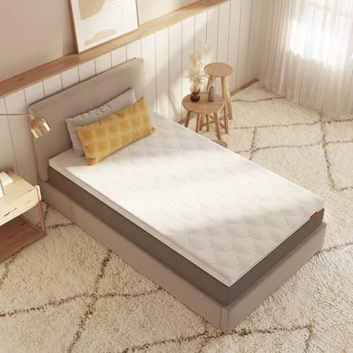 Offerta a tempo: Sweetnight Materasso Topper 80 x 190 cm Altezza 10 cm, Coprimaterasso in Memory Foam con Infusione di Gel Rinfrescante a 5 Zone, Può dormire su entrambi i lati, livello di durezza H2, H3 - 15% da 71.99 € a 60.99 €