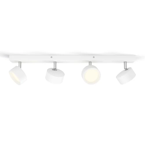 Limited-time offer: Philips LED Bracia Spot 4x5.5W Warm White 2700k [5.5W - White] For Indoor Home Lighting, Living Room, Study, Office from 75.39 GBP to 75.39 GBP (save 0%)