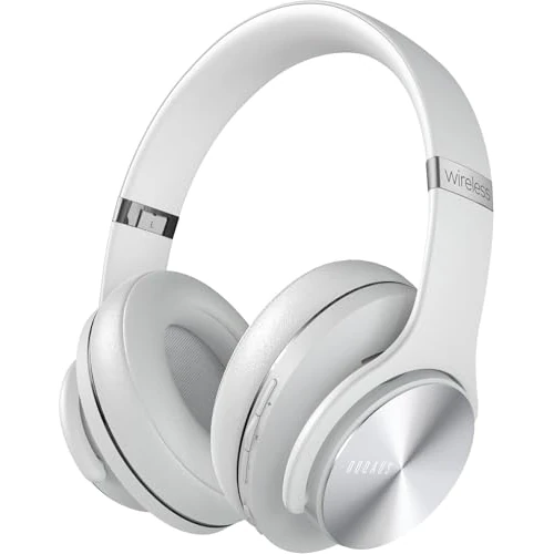 Offre limitée : DOQAUS Casque Bluetooth sans Fil, Casque Bluetooth 90 Heure autonomie, Casque sans Fil 3 EQ Modes, Casque avec Microphone Intégré, Casque Audio pour Cours en Ligne/téléphone/tablettes (Gris Clair) de 42.99 EUR à 32.67 EUR (remise 24%)