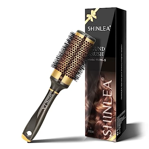Offerta a tempo: Spazzola Capelli - SHINLEA spazzola capelli rotonda per Donne, Uomini e Bambini, Spazzola Lisciante per Capelli Antinodo Barrel 43mm, Per Capelli Bagnati Lisci o Ricci - 45% da 14.99 € a 8.24 €