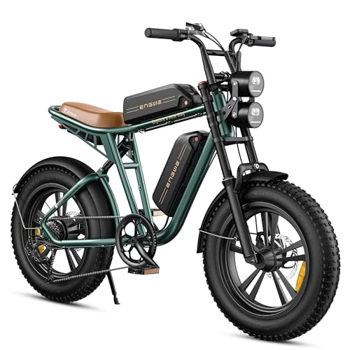 Offerta a tempo: ENGWE M20 Bici Elettrica Uomo, 150KM/75KM,Autonomia Sistema con 20"×4.0 Fat Tire,48V 26AH/13AH E-bike Off-roade Cambio 7 Velocità e Sospensione Completa - 0.00% da 1299.00 € a 1299.00 €