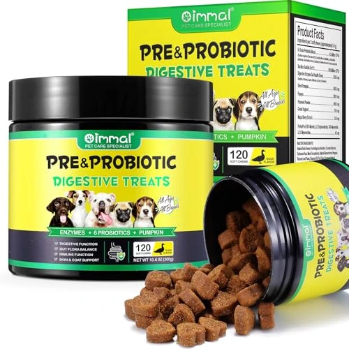 Limited-time offer: Bieyoc Probiotics for Dogs, Probiotics and Digestive Enzymes Chews for dogs, Canine Supplements for Digestive and Immunity Support, Gut Flora Balance, Improve Digestion & Immunity,120 Chews Duck from 17.29 GBP to 17.29 GBP (save 0%)