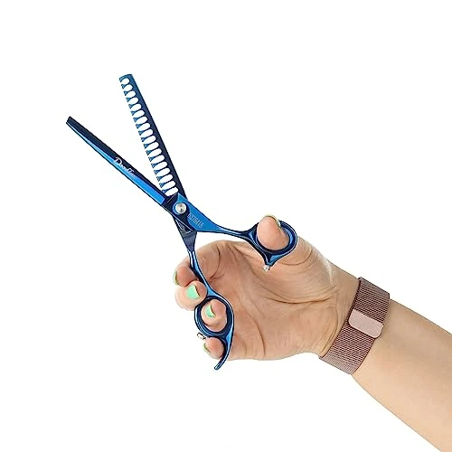 Limited-time offer: Mikki Doodle, Dog, Puppy Chunker Finishing Scissors Shears, Sharp & Durable Semi-Convex Blade, Blunted Safety Tips, Adjustable Tension Screw for Control and Precision, 17.8cm (7”) from 26.03 £ to 26.03 £ (save 0.00%)