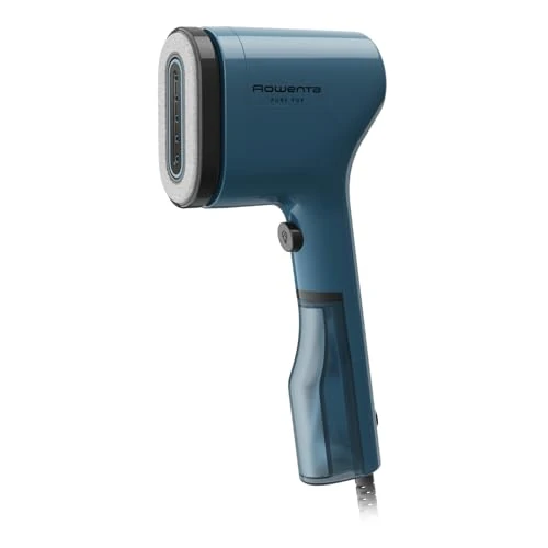 Offerta a tempo: Rowenta Pure Pop, Ferro da Stiro Verticale Portatile a Vapore, Utile per Stirare e Igienizzare i Tuoi Capi, con Sistema Reversibile Levapelucchi, Riscaldamento Rapido, Potenza 1300W, Colore Blu,DR2020 - 14% da 34.99 € a 29.99 €