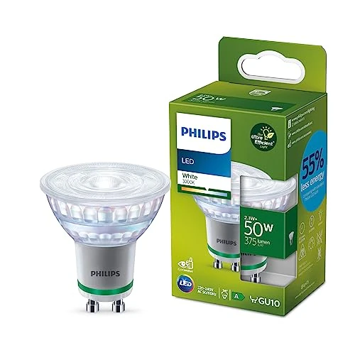 Beperkte aanbieding: Philips Ultra Efficient LED spot - 50 W - GU10 - Wit licht van 10.72 EUR naar 10.72 EUR (besparing 0%)