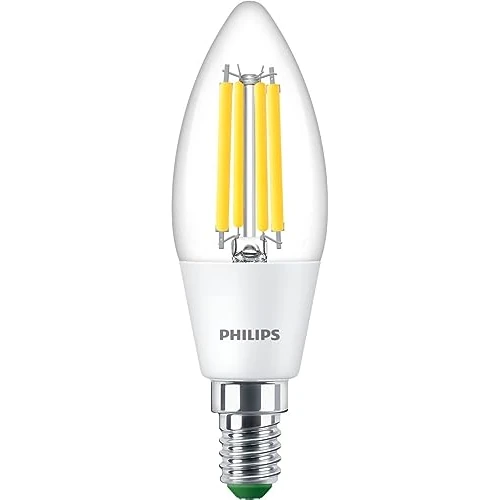Offerta a tempo: Philips LED Lampadina Candela a Filamento Classe A Ultra Efficiente, 40W, E14, Luce Bianca Fredda - 0.00% da 11.54 € a 11.54 €