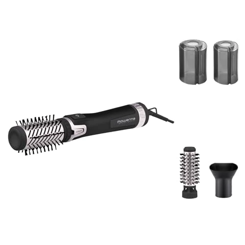 Rowenta Rotating Blower Brush, Soft and Shiny Hair, 1000 W, Concentrator, 2 Brushes for All Hair Types, Ease of Use, Brush Activ' Volume & Shine CF9550F0