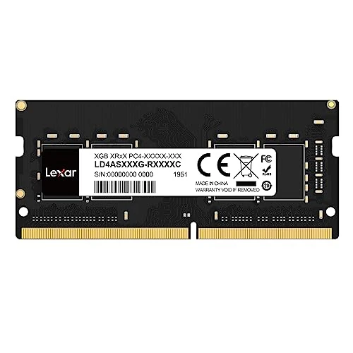 Lexar SODIMM RAM DDR4 8GB 3200 MHz, DRAM 260-pins DDR4 SODIMM-Laptopgeheugen, Hoogwaardige SO-DIMM, PC-Laptopcomputergeheugen (LD4AS008G-B3200ASST)
