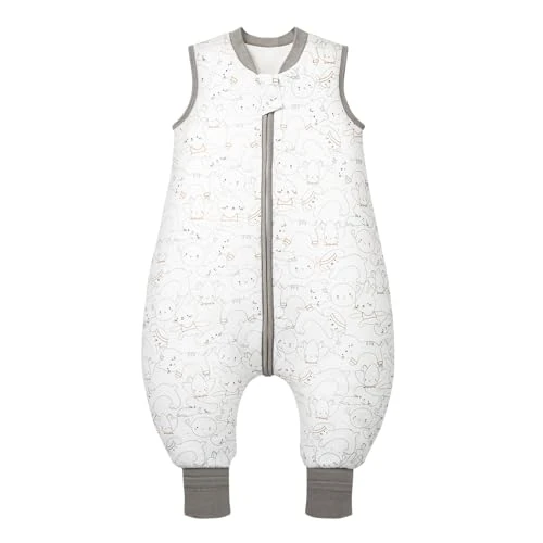 Offerta a tempo: MIKAFEN Bambini Sacco nanna invernale con gambe 2,5 Tog,100% cotone,Sacco nanna con piedini,75 — 5% da 23,99 € a 22,79 €