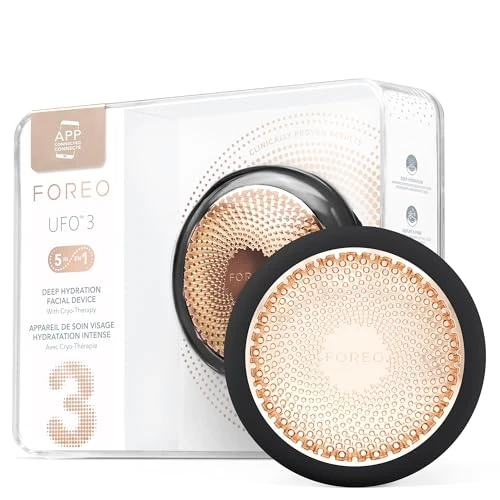Oferta limitada: FOREO UFO 3 Hidratante facial profundo - Spa facial 5 en 1 - Luz roja, calentamiento, enfriamiento, masaje facial, antienvejecimiento, cuidado de la piel - Negro de 299.00 € a 161.91 € (ahorro 46%)