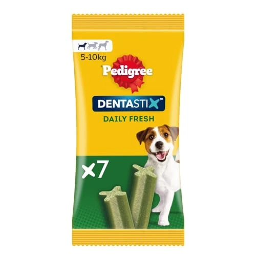 Offerta a tempo: PEDIGREE DENTASTIX Fresh Snack quotidiani cani taglia piccola, 10 Confezioni da 7 pezzi - 20% da 20.71 € a 16.49 €