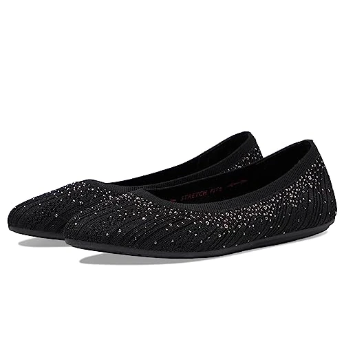 Limited-time offer: Skechers Women's Cleo 2.0-Glitzy Daze Ballet Flat, Black Sparkle, 8 from 54.99 £ to 54.99 £ (save 0.00%)