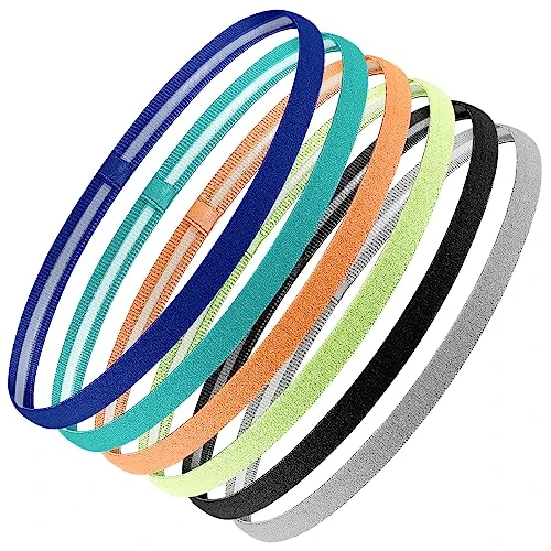 Limited-time offer: 6 Pcs Sports Headband, Non-Slip Elastic Hair Bands Running Headband from 6.49 £ to 6.49 £ (save 0.00%)