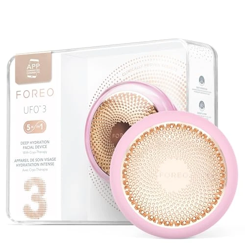 Offre limitée : UFO 3 masque hydratant visage profond - Spa visage 5 en 1 - Luminothérapie lumière rouge, thermothérapie, cryothérapie, massage visage T-Sonic, anti-âge - Masque visage infuseur de soins - Pearl Pink de 224.90 € à 224.90 € (0.00% de remise