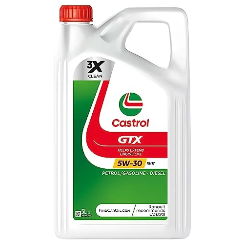 Zeitlich begrenztes Angebot: Castrol GTX 5W-30 RN17 Motoröl, 5L von 64.08 € auf 35.20 € (45% Rabatt)