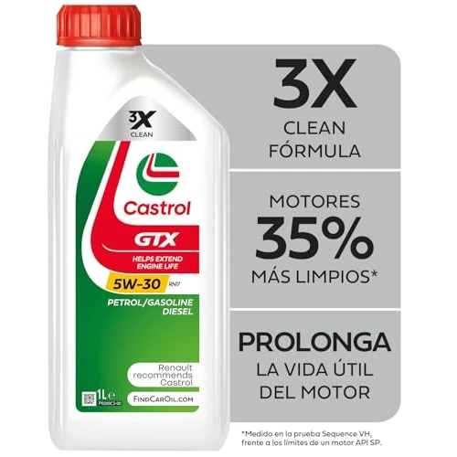 Offerta a tempo: Castrol GTX 5W-30 RN17 Olio Motore per auto Totalmente Sintetico, 1L - 39% da 16.34 € a 9.89 €
