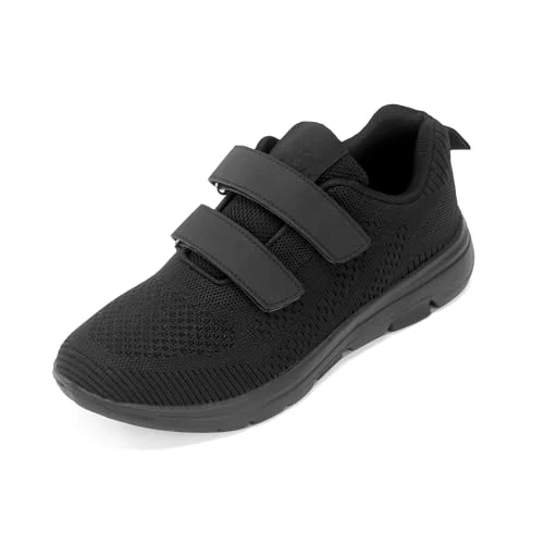 Limited-time offer: JOMIX Women's Trainers Mens Casual Sports Sneakers Lightweight Running Shoes for Fitness Walking Tennis, SD8720, Black, 5.5 UK from 32.95 £ to 32.95 £ (save 0.00%)