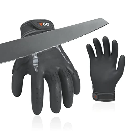 Offerta a tempo: Vgo... Guanti Lavoro Antivibrante Antitaglio, Guanti Anti-impatti Resistenti al Taglio Protettivo per Uomo senza Cucito per Tattici Police Legnameria Gommista Muratore - 35% da 21.99 € a 14.29 €