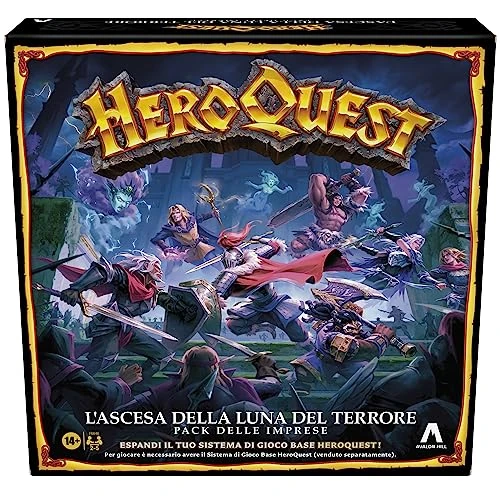 Offerta a tempo: Avalon Hill, HeroQuest, Pack d'entreprise La montée de la Lune de la Terreur, pour Jouer Vous devez Avoir Le Système de Jeu de Base HeroQuest, Jeu pour Roleplay - 42% da 44.99 € a 25.93 €