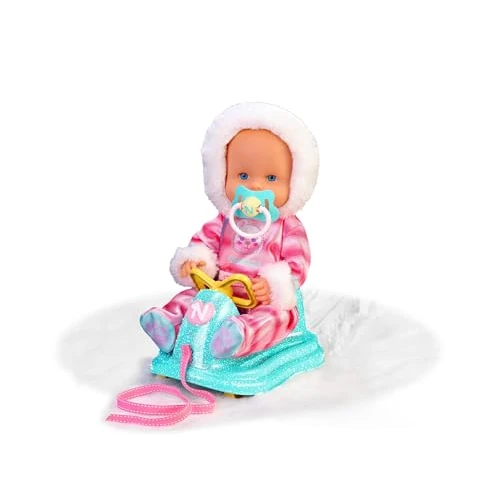 Tijdelijke aanbieding: NENUCO - Slee - babypop met harde behuizing, 35 cm, verandert neus met kou, accessoires: fopspeen en slee met wielen, sneeuwaap, vanaf 2 jaar, Famosa (NFN59000) van 30.29 € naar 30.29 € (0.00% korting)