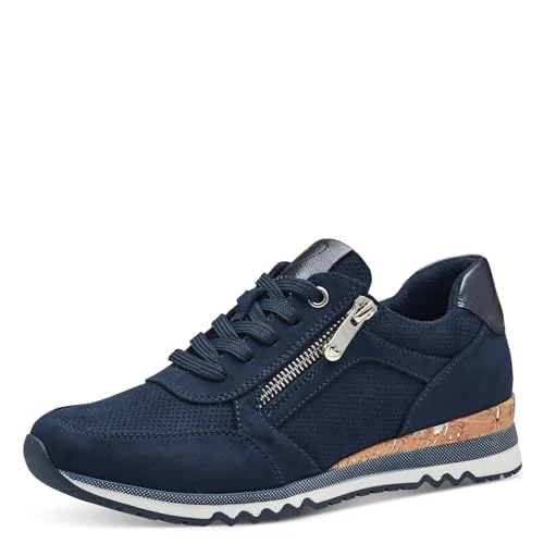 Offerta a tempo: MARCO TOZZI Sneakers Donna Basse con Lacci e Zip, Blu (Navy Comb), 36 EU - 0.00% da 50.99 € a 50.99 €