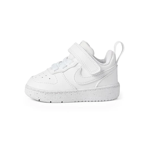 Nike Court Borough Low Recraft (TD), sneakers voor kinderen en jongens, 4,5 Big Kid, Wit, 18.5 EU