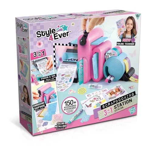 Canal Toys - 3-in-1 Scrapbooking Studio - Personaliseer je notitieboek - Inclusief 150+ DIY accessoires, urenlang creativiteit, embossing en stickers - vanaf 6 jaar - OFG 275