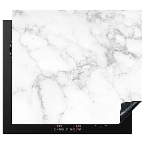 Oferta limitada: KitchenYeah© Cubre Vitrocerámica - Protector Vitroceramica Induccion 57x51 cm - Tapa Vitroceramica - Protector de Vitroceramica Mármol - Gris - Blanco - Estructura de mármol de 28.99 EUR a 16.99 EUR (ahorro 41%)