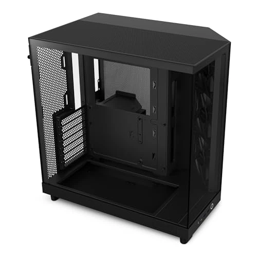 Limited offer: NZXT H6 Flow | CC-H61FB-01 | Compact Dual-Chamber Mid-Tower Airflow Case | Panoramic Glass Panels | High-Performance Airflow Panels | Includes 3 x 120mm Fans | Cable Management | Black from 109.56 EUR to 102.99 EUR (save 6%)