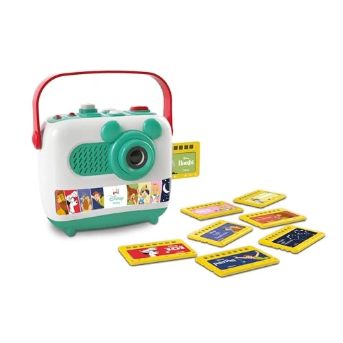 Clementoni | Proiettore E Storie Disney Baby per Bambini 1-6 Anni+ | 7 Racconti Proiettati | 2 modalità: Ninne nanne o narrazione | Giocattolo educativo Luce Notturna Interattiva | Idea Regalo