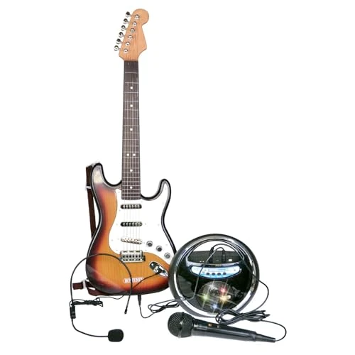 Limited offer: Bontempi Rock Electronic Guitar with Wireless Amplifier and 2 Microphones from 74.99 EUR to 74.99 EUR (save 0%)