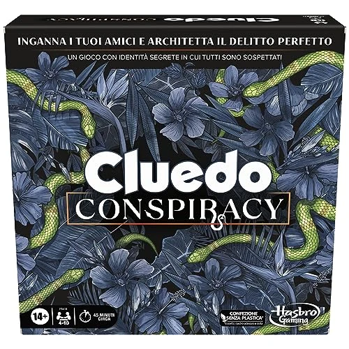 Cluedo Conspiracy Board Game for Adults and Teens Ages 14+ - Secret Identity Strategy Game for 4-10 Players