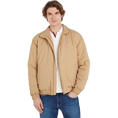 Offerta a tempo: Tommy Jeans Giacca Uomo Giacca da Mezza Stagione, Beige (Tawny Sand), 6XL - 62% da 129.90 € a 49.90 €