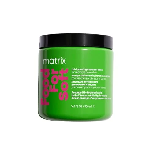 Offre limitee: Matrix, Masque Hydratant, Cheveux Secs à Très Secs, Enrichi en Acide Hyaluronique et Huile d'Avocat, Food For Soft, 500 ml de 35.11 EUR a 35.11 EUR (economie 0%)