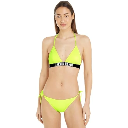 Offerta a tempo: Calvin Klein Slip Bikini Allacciatura Laterale Donna String Side Tie Sportivo, Verde (Citrust Burst), L - 13% da 44.90 € a 38.89 €