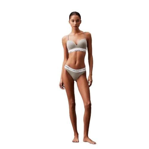 Offre limitee: Calvin Klein Soutien-Gorge Push-Up Femme Plunge à Armatures, Gris (Grey Heather), 95B de 49.90 EUR a 24.00 EUR (economie 52%)