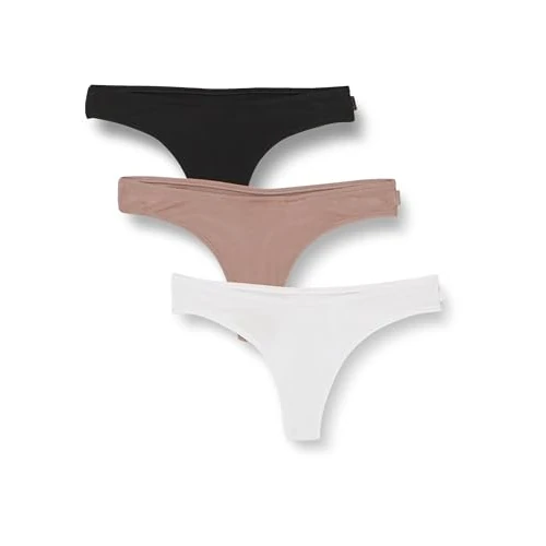 Zeitlich begrenztes Angebot: Calvin Klein Damen 3er Pack Strings Ideal Modal Rib Gerippt, Mehrfarbig (Orange Rust/Grey Sand/White), XXL von 28.66 € auf 19.08 € (33.43% Rabatt)