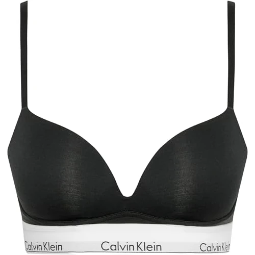Offerta a tempo: Calvin Klein Reggiseno Push-up Donna Plunge con Ferretto, Nero (Black), 0D - 56% da 49.90 € a 21.98 €