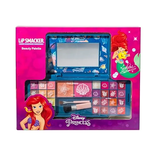 Offre limitée : Lip Smacker Ariel Beauty Palette, Coffret Cadeau Maquillage avec Brillants à Lèvres Colorés, Crèmes, Fard à Joues et Bronzer pour un Look de Princesse, Accessoires Inclus de 17.53 EUR à 17.00 EUR (remise 3%)