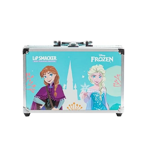 Offerta a tempo: Lip Smacker Frozen Traincase, Valigetta Trucchi Frozen per Bambini, 40+ Pezzi Make-up per Viso, Labbra e Unghie con Accessori Beauty per Capelli e Trucco Inclusi - 36% da 36.50 € a 23.39 €