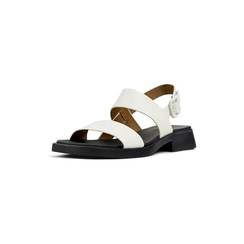 Oferta limitada: Camper Women's Dana K201486 2-Strap Sandal, White Natural 007, 39 EU de 94.40 € a 94.40 € (ahorro 0.00%)