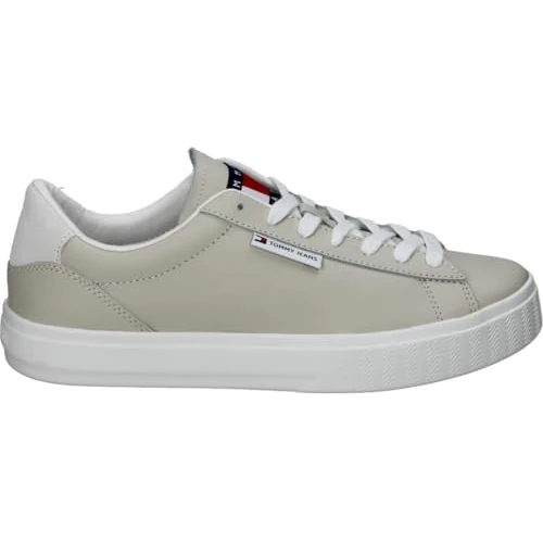 Tijdelijke aanbieding: Tommy Jeans Dames TJW Cupsole Sneaker ESS, gebleekte steen, 4 UK, gebleekte steen, 37 EU van 56.25 EUR naar 56.25 EUR (korting 0%)