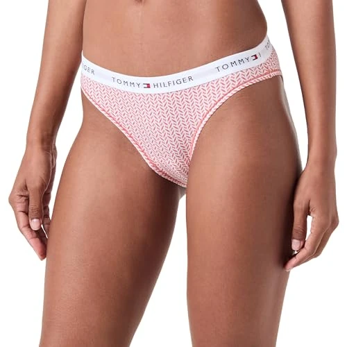 Zeitlich begrenztes Angebot: Tommy Hilfiger Bikini Print Bikini Hose Damen, Rosa (Mini Geo Coral Clay), L von 18.32 € auf 18.32 € (0.00% Rabatt)