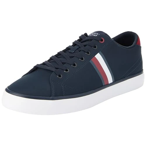Offerta a tempo: Tommy Hilfiger Sneakers Vulcanizzate Uomo Scarpe, Blu (Desert Sky), 40 - 44% da 79.90 € a 44.95 €