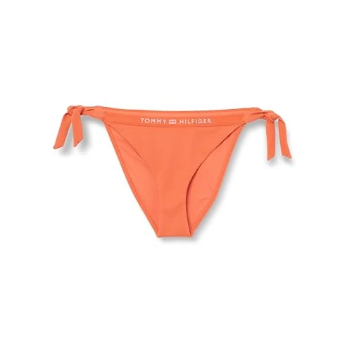 Limited-time offer: Tommy Hilfiger Women's Side Tie Bikini Uw0uw05260 Side Tie, Red (Mosaic Vermillion), L from 8.50 £ to 8.50 £ (save 0.00%)