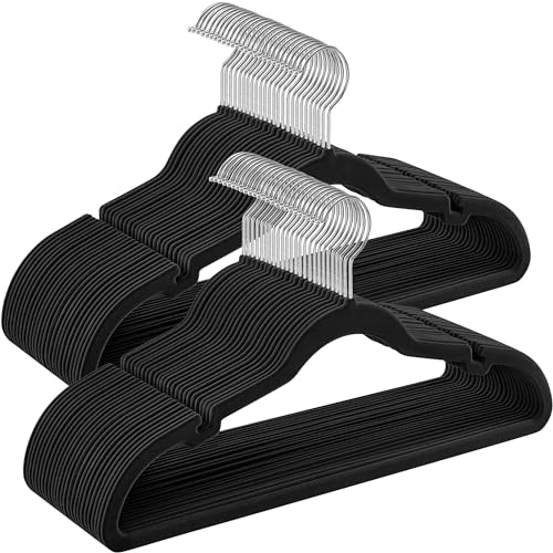 Offerta a tempo: SONGMICS Grucce Appendiabiti in Velluto, Antiscivolo, 50 Pezzi - 25% da 19.99 € a 14.99 €