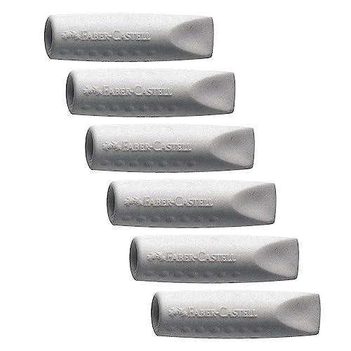 Offerta a tempo: FABER-CASTELL 205049 - Tappo per gomma 2001 Eraser Grip, 12 gomme da cancellare a clip - 0.00% da 8.49 € a 8.49 €